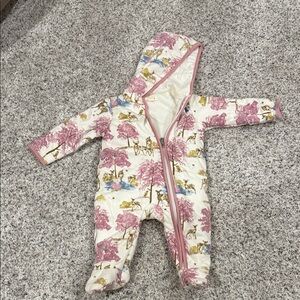 Burt's Bees Pink and Cream Kids Insulated Onesie